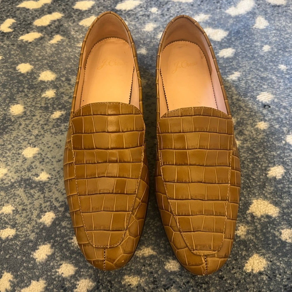 J. Crew Embossed Leather Loafer